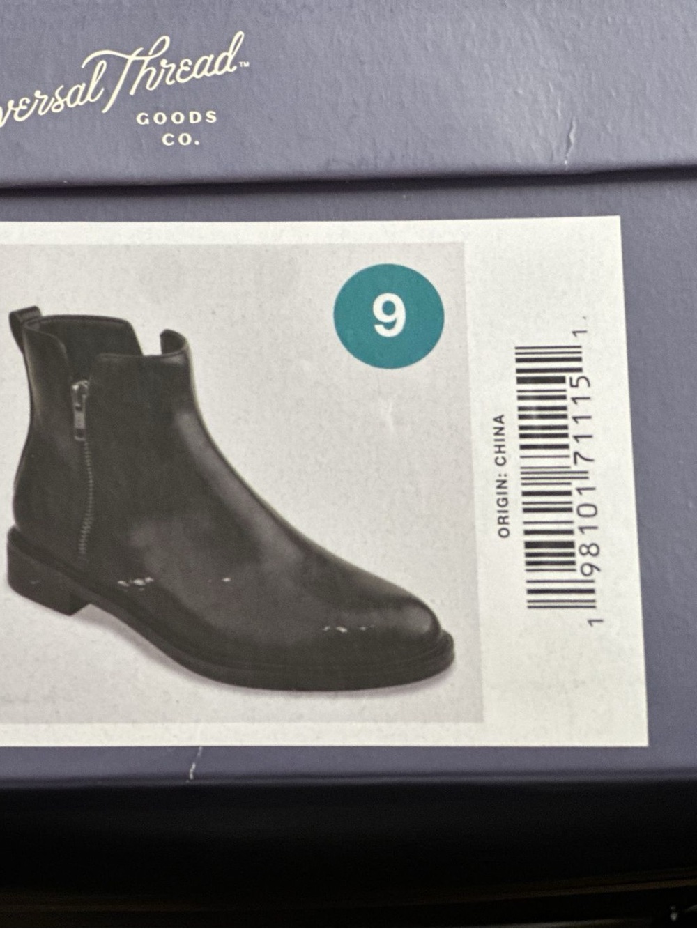 a new day Black Side-Zip Chelsea Ankle Booties